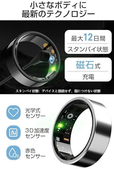 Geekin Evofitスマートリングの口コミ
